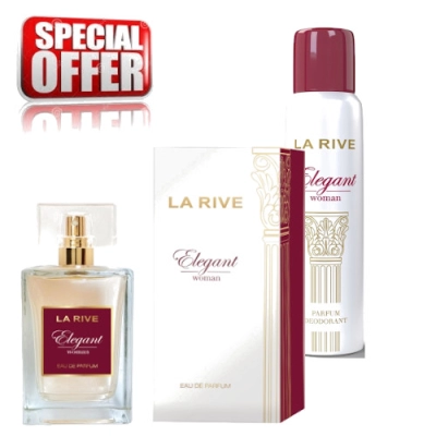 La Rive Elegant Woman - zestaw promocyjny, woda perfumowana 100 ml, dezodorant 150 ml